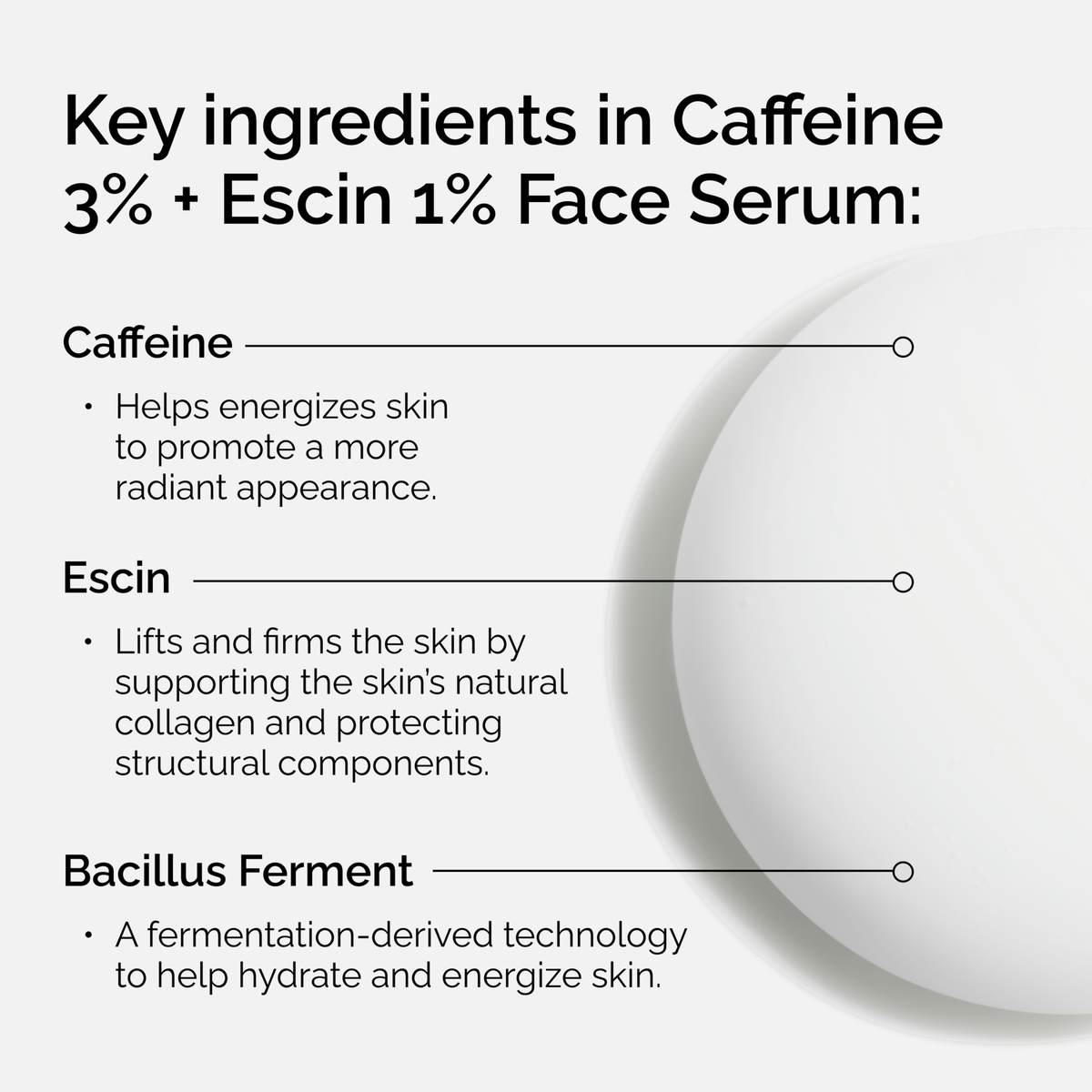 Energizing Face Serum with Caffeine and Escin