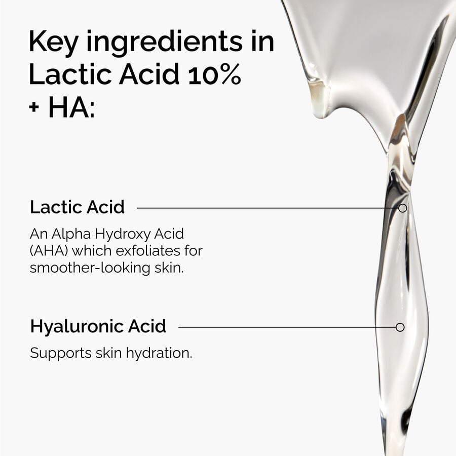 10% Lactic Acid + HA Smoothing Exfoliator
