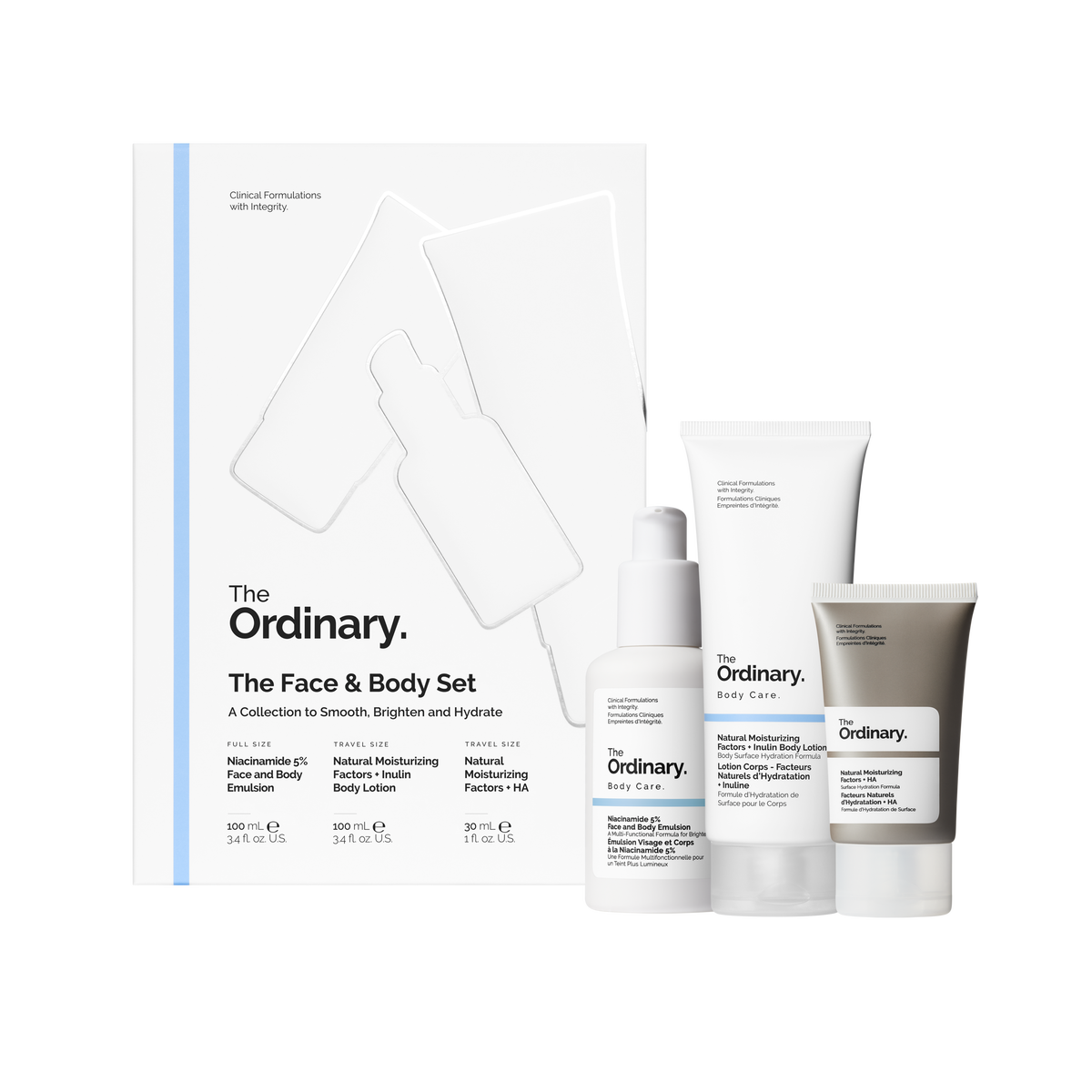 Smoothing Face and Body Skincare Set