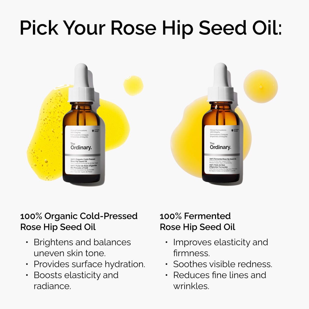 100% Organic Rose Hip Seed Oil, Cold-Pressed
