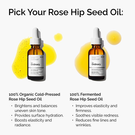 100% Organic Rose Hip Seed Oil, Cold-Pressed