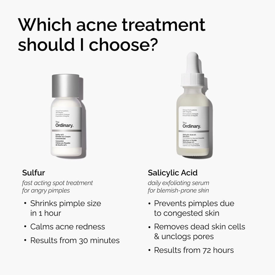 Sulfur 10% Powder-to-Cream Acne Treatment
