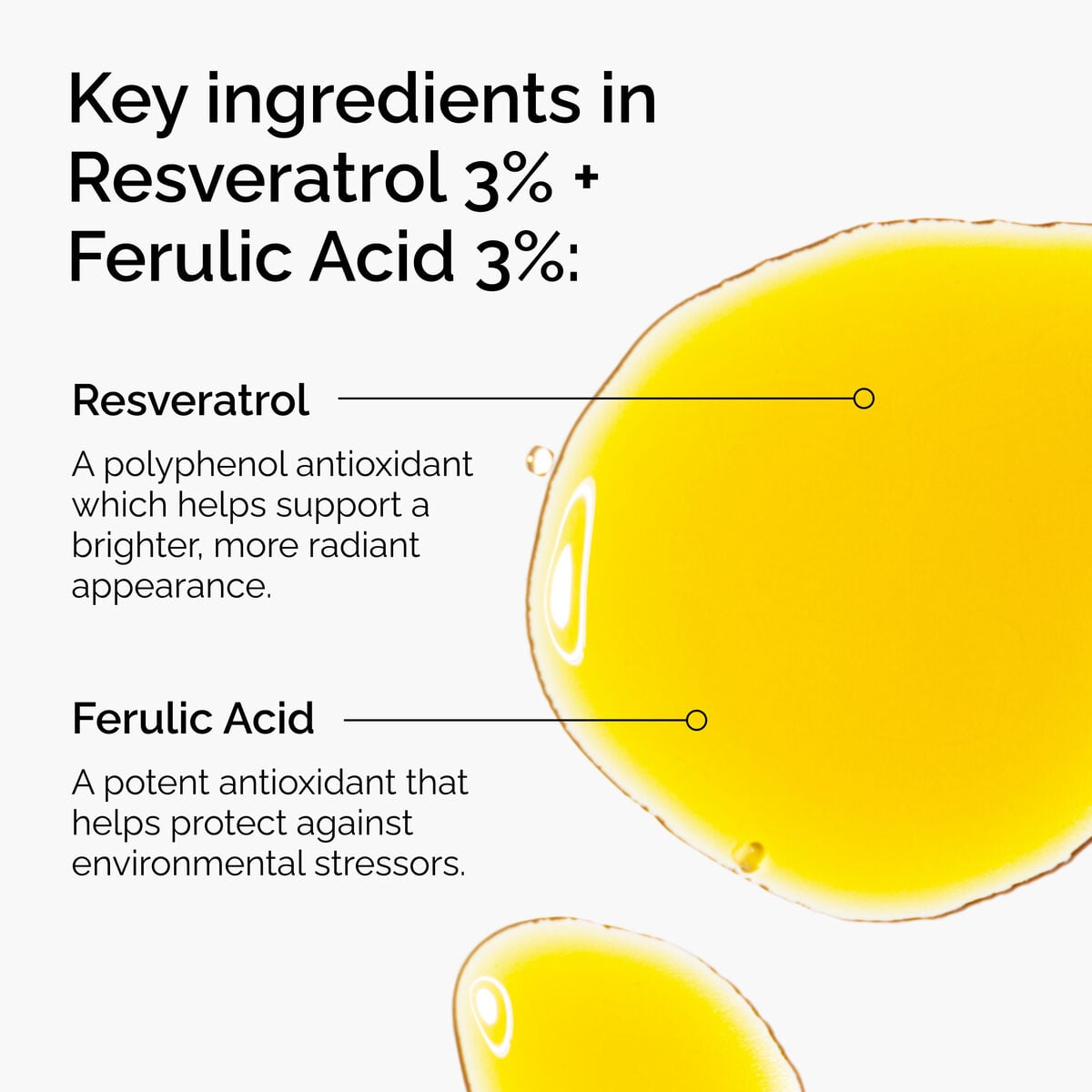 Ferulic Acid 3% + Resveratrol 3% Antioxidant Serum